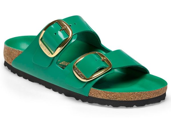 Birkenstock: Arizona Big Buckle High-Shine Digital Green on Sale