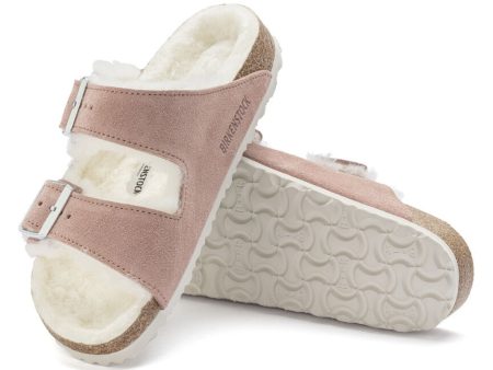 Birkenstock: Arizona Shearling in Pink Clay For Sale