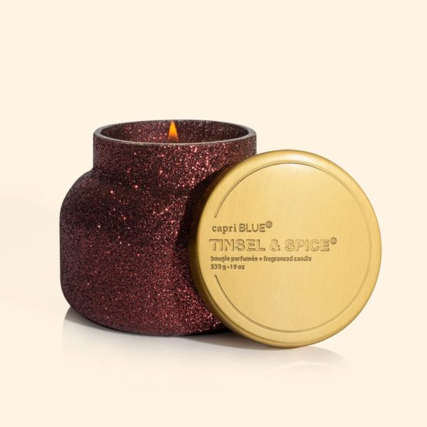 19 Oz. Signature Glam Jar in Tinsel & Spice Discount