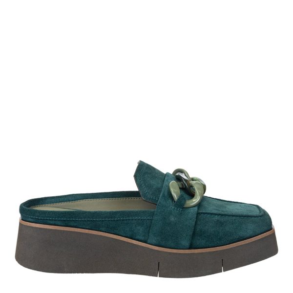 Naked Feet: ELECT in EMERALD Platform Mules Online now