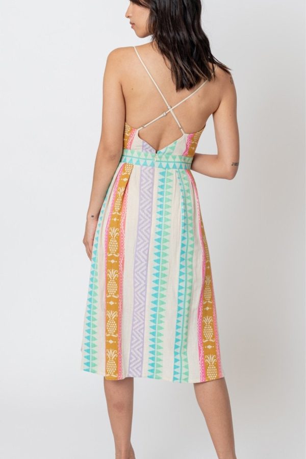 Sound of Spring Midi Dress Cheap