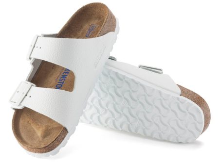 Birkenstock: Arizona SFB in White Leather For Sale