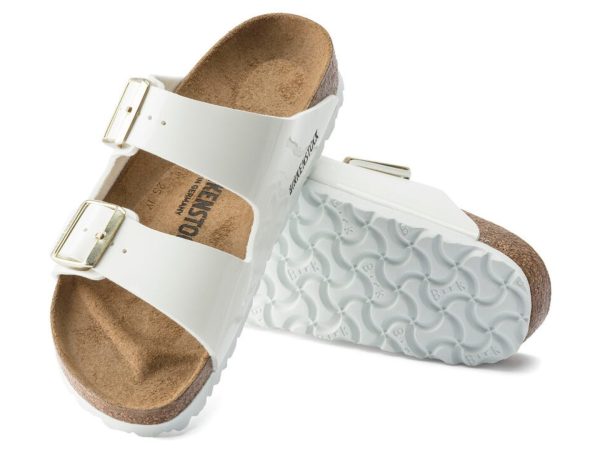 Birkenstock: Arizona Birko-Flor Patent in White Online