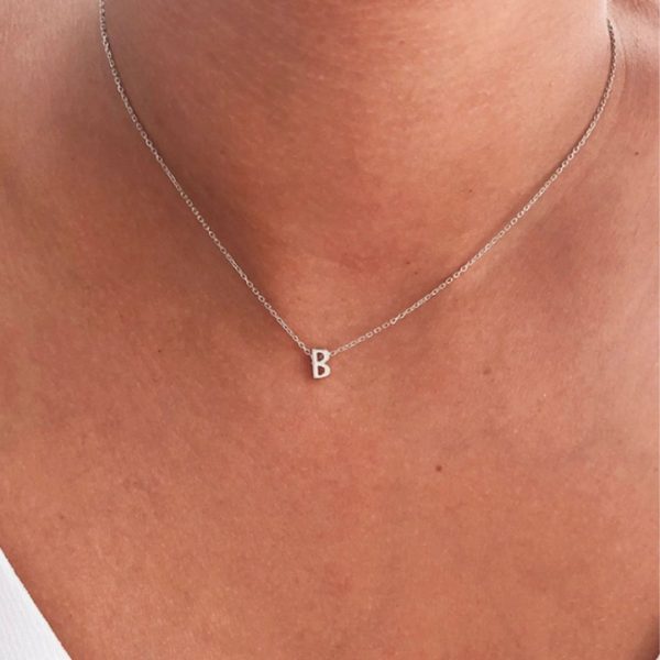 Initial Stainless Steel Necklace Discount