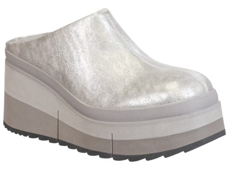 Naked Feet: COACH in SILVER Platform Clogs Online Hot Sale