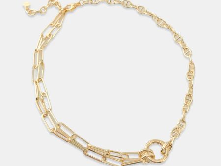 Dual wear triple chain Necklace ANK108GD For Sale