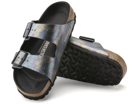 Birkenstock: Arizona Vegan in Iridescent Black For Sale