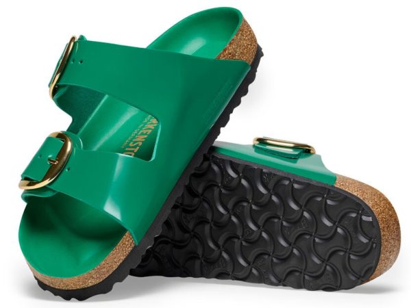 Birkenstock: Arizona Big Buckle High-Shine Digital Green on Sale