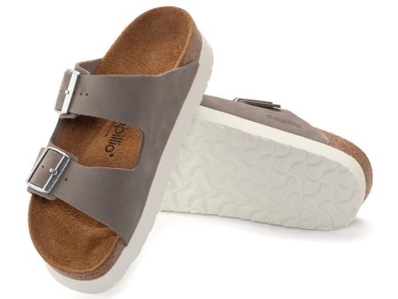 Birkenstock: Arizona Platform in Dove Grey Online Hot Sale