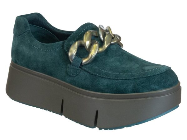 Naked Feet: PRINCETON in EMERALD Platform Sneakers Discount