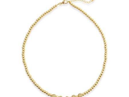 Beaded Chain necklace ANK482GD on Sale