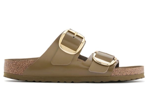 Birkenstock: Arizona Big Buckle High Shine in Mud Green Online