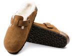 Birkenstock: Boston Shearling REG width in Mink For Cheap