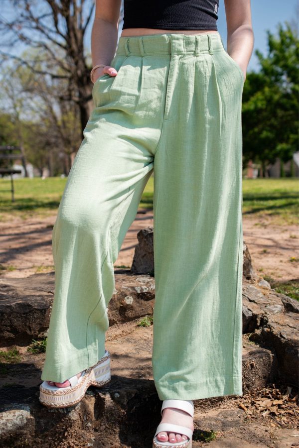 Z Supply: Farah Pant in Matcha on Sale