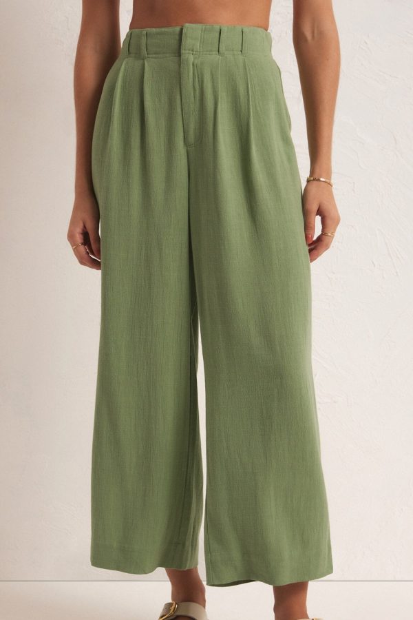 Z Supply: Farah Pant in Matcha on Sale