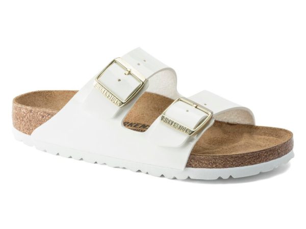 Birkenstock: Arizona Birko-Flor Patent in White Online