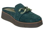 Naked Feet: ELECT in EMERALD Platform Mules Online now